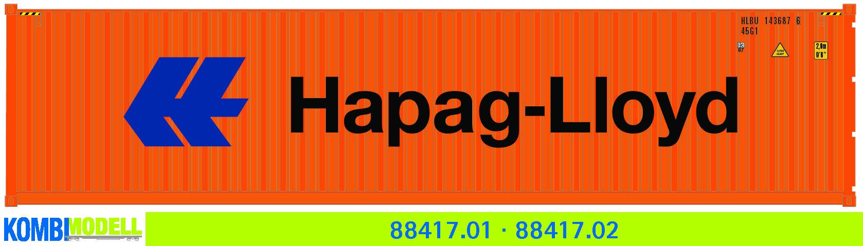 Kombimodell 88417.02 Ct 40' (45G1) »Hapag-Lloyd« ═ SoSe 